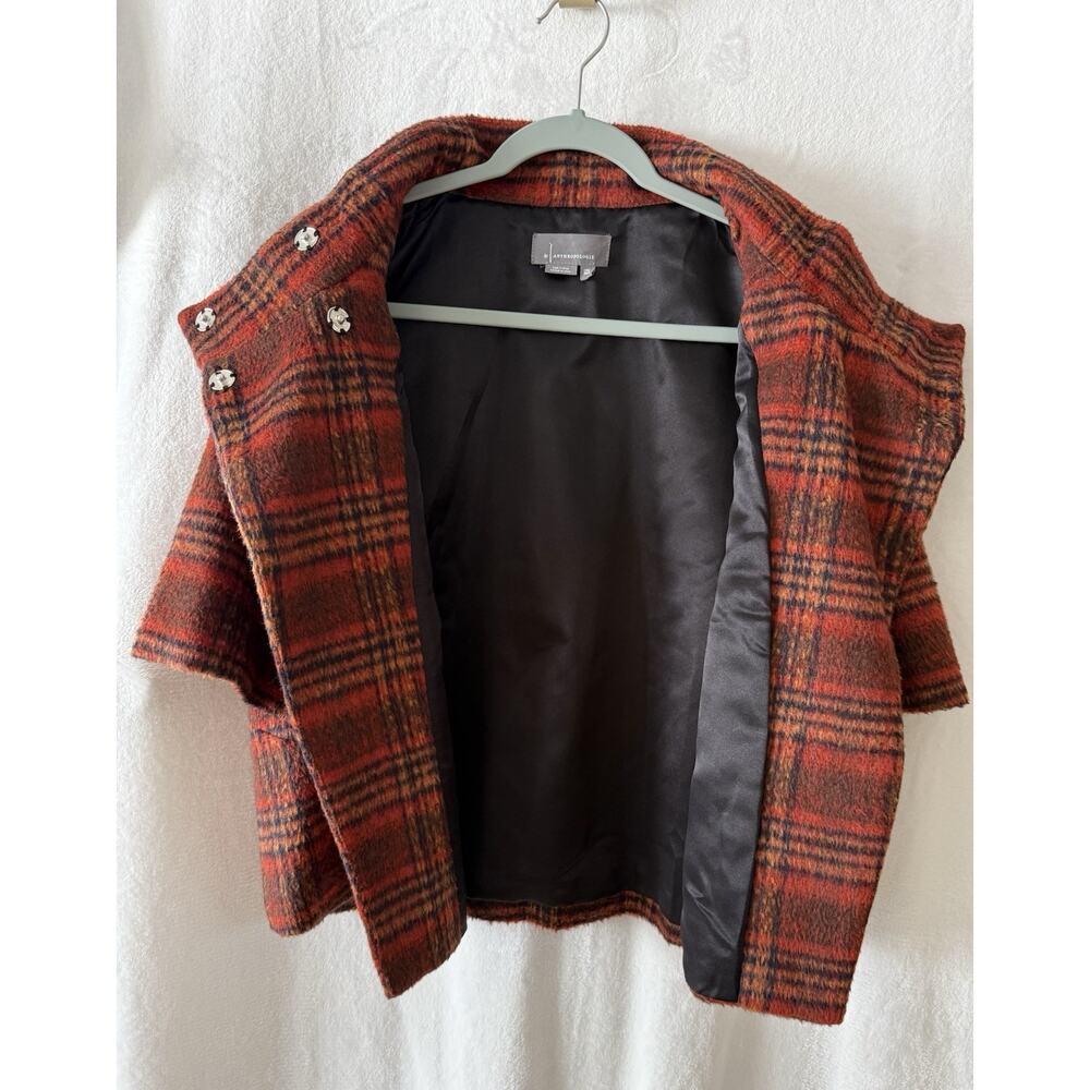 Anthropologie Women’s Tess Plaid Capelet One Size - Picture 6 of 10